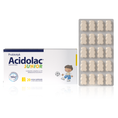Acidolac® Junior o smaku białej czekolady