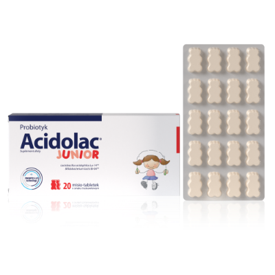 Acidolac® Junior o smaku truskawkowym