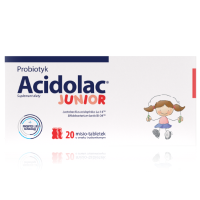 Acidolac® Junior o smaku truskawkowym