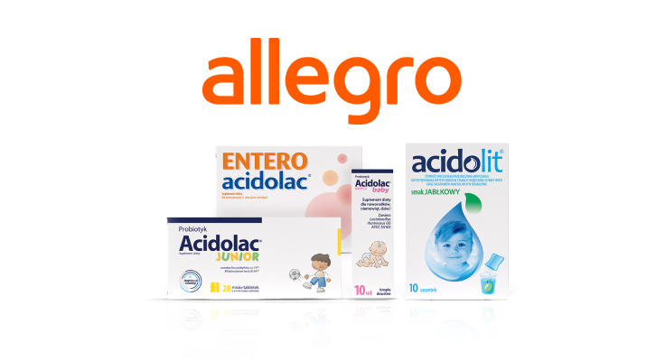 Logo Allegro, Zestaw produktów Acidolac