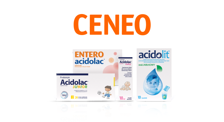 Logo CENEO, Zestaw produktów Acidolac