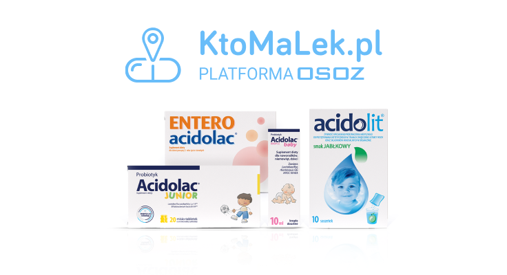Logo KtoMaLek, Zestaw produktów Acidolac