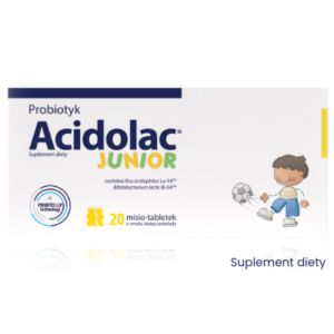 Acidolac® Junior o&nbsp;smaku białej czekolady