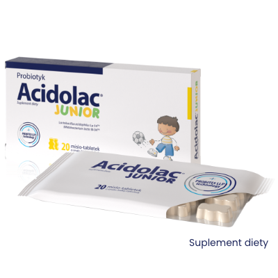 ACIDOLAC Junior Biala Czekolada