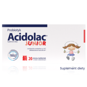 Acidolac® Junior o&nbsp;smaku truskawkowym