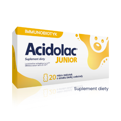 Acidolac junior biała czekolada