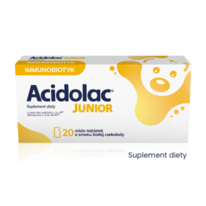 IMMUNOBIOTYK Acidolac® Junior o&nbsp;smaku białej czekolady