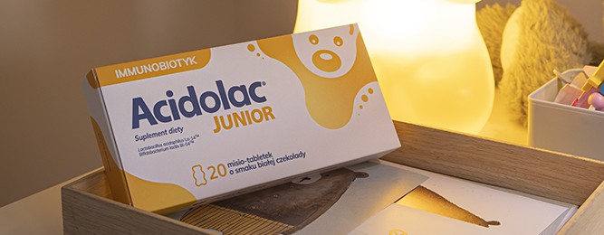 Zdjęcie z opakowaniem Acidolac Junior