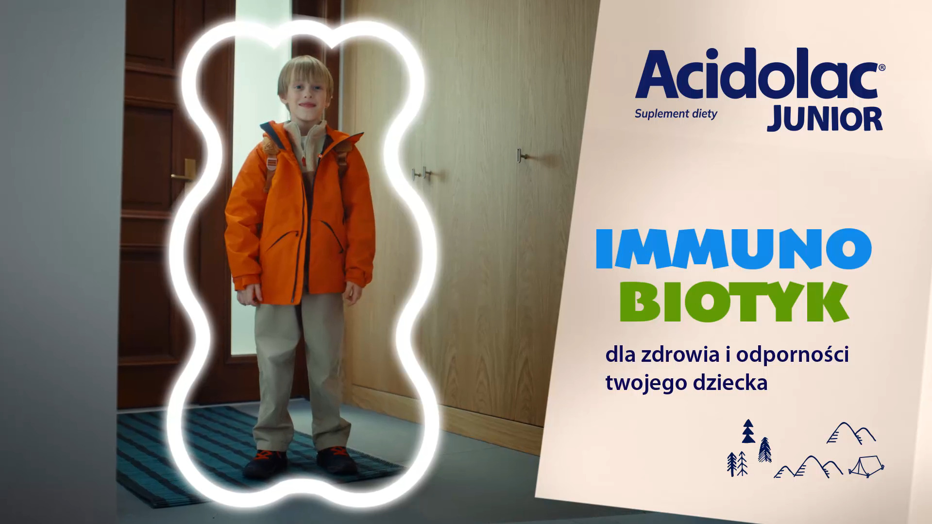 IMMUNOBIOTYK Acidolac® Junior o&nbsp;smaku białej czekolady
